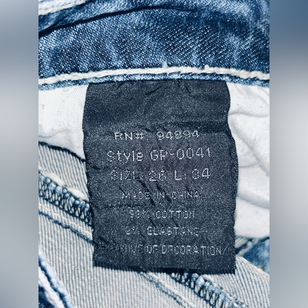🌟🌟EUC🌟🌟 ROSE BOOT CUT SIZE 26/34 Classic Woman’s Blue Jeans - Picture 9 of 13